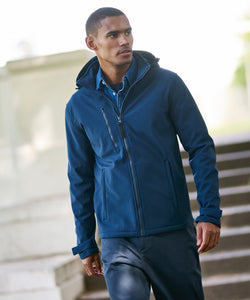 Venturer 3-layer hooded softshell jacket | black