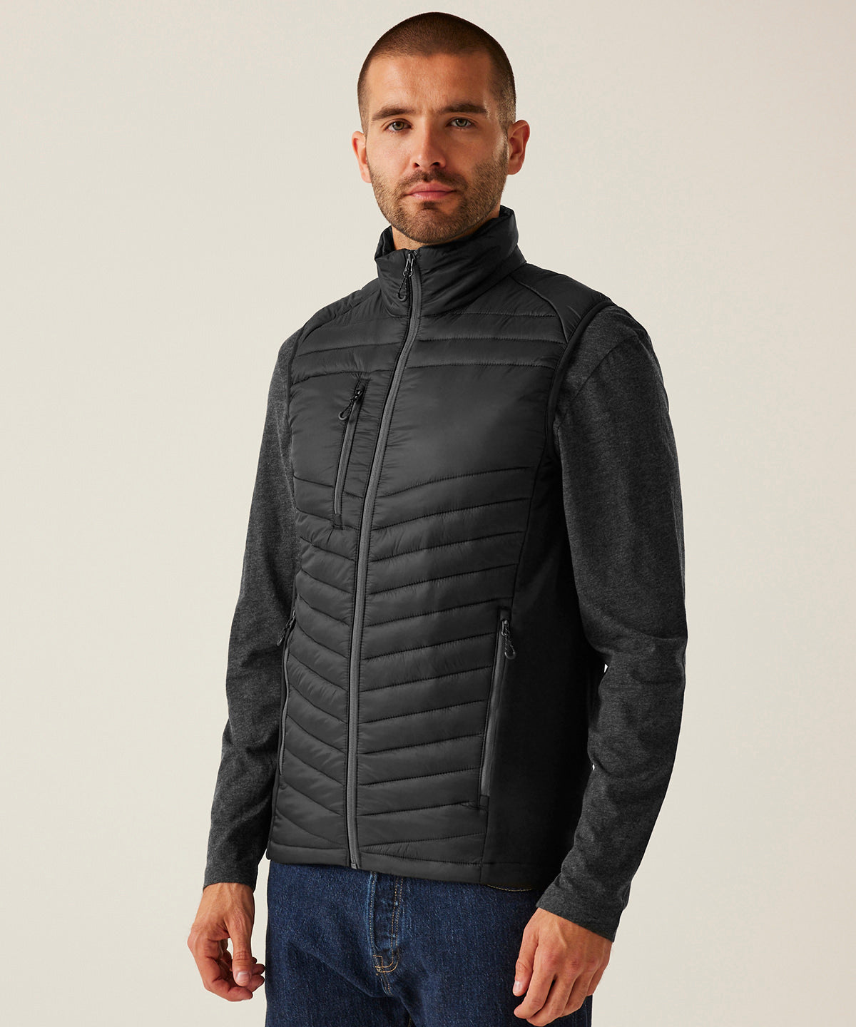 Navigate hybrid bodywarmer | black/seal