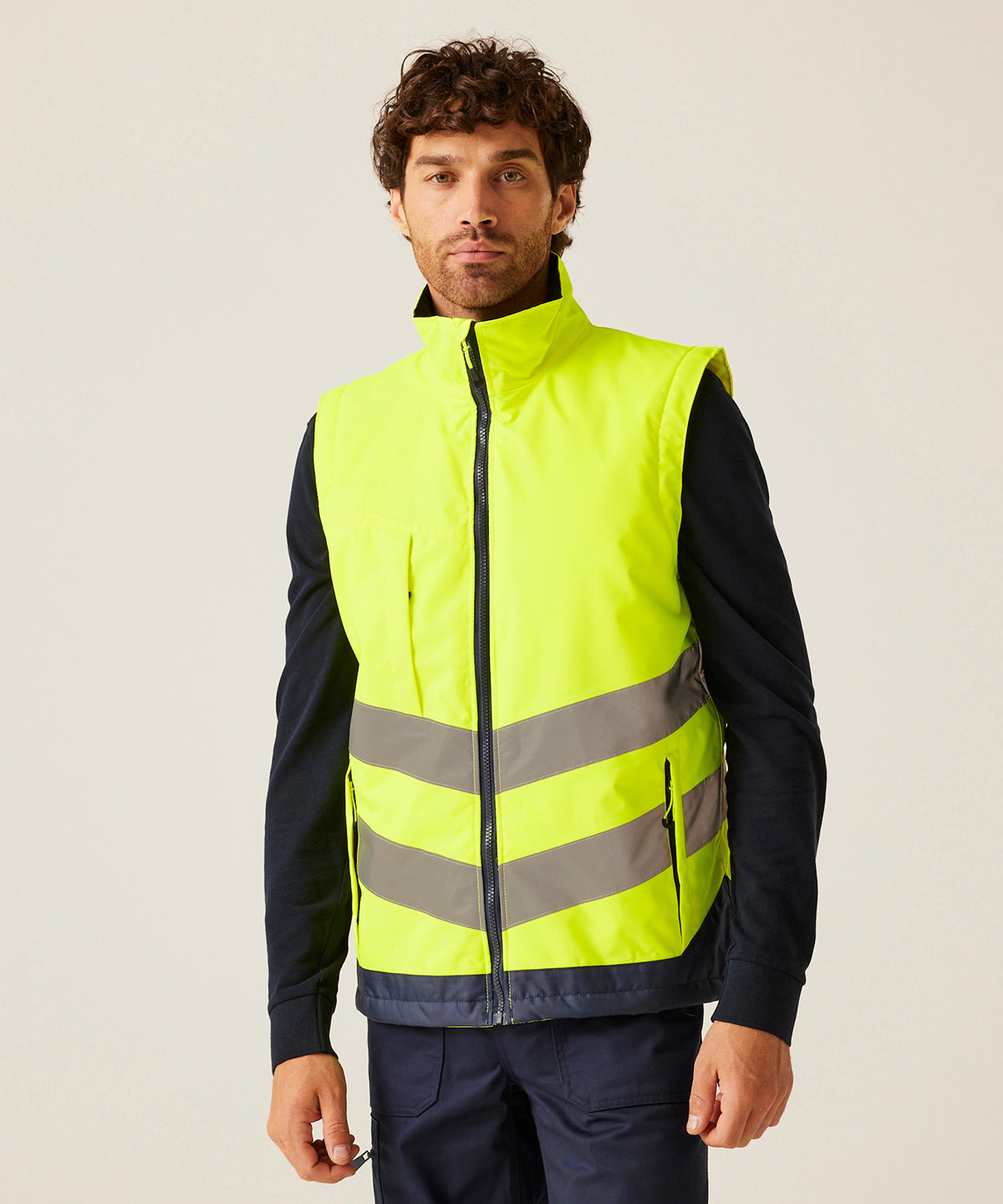 High-vis pro bodywarmer | orange/navy