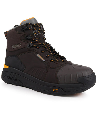 Exofort S3 X-over waterproof insulated safety hikers | chestnut/black