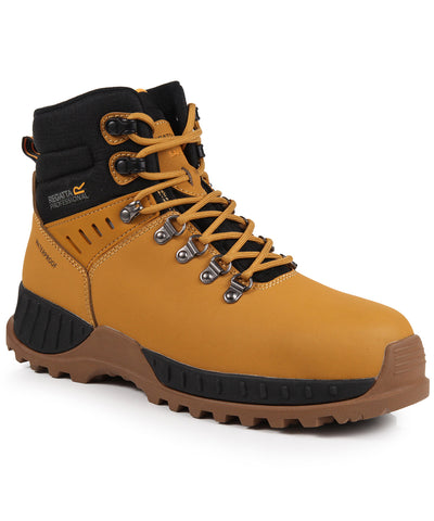 Grindstone S3 waterproof safety boots | honey/black