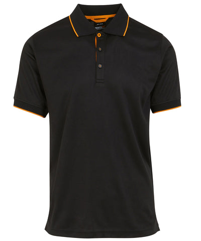 Navigate short sleeve polo | black/orange pop