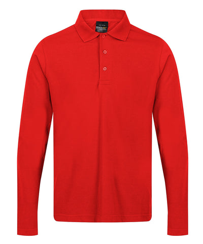Pro 65/35 long sleeve polo | classic red