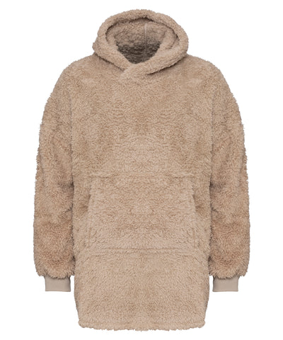 The Ribbon teddy bear fabric hoodie | natural