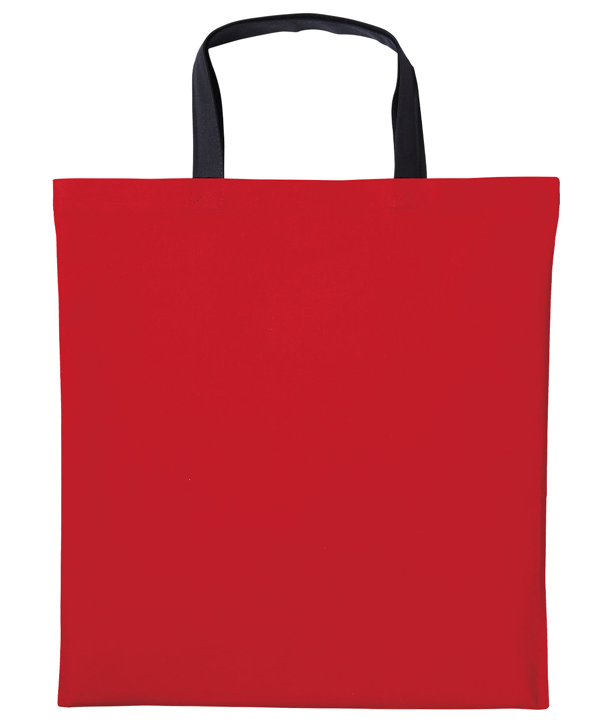 Varsity cotton shopper short handle | fire red/black