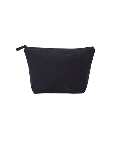 Recycled luxe canvas accessory bag | black