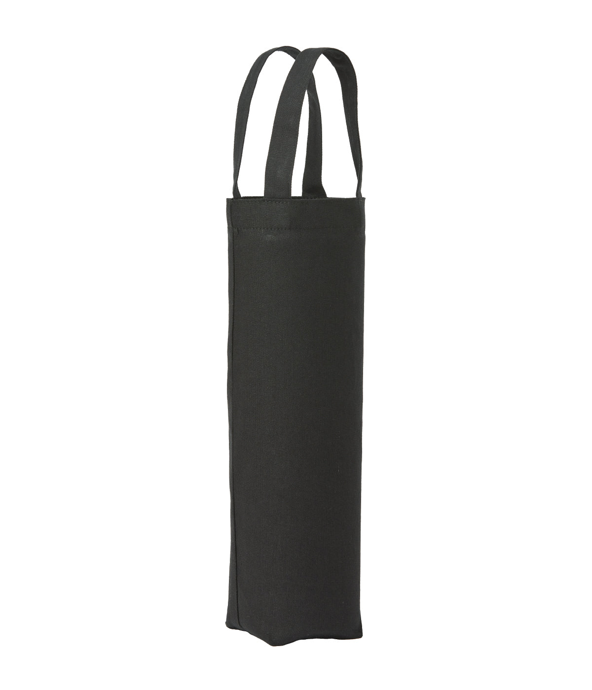 Recycled premium canvas bottle bag | black