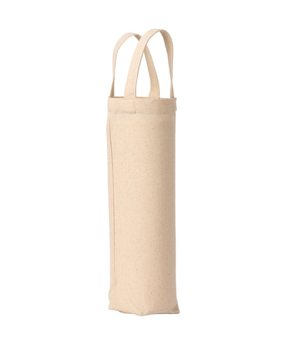 Recycled premium canvas bottle bag | natural