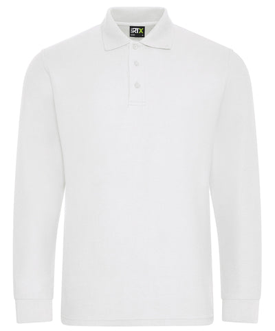 Pro long sleeve polo | white
