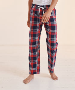 Tartan lounge pants | navy/green check