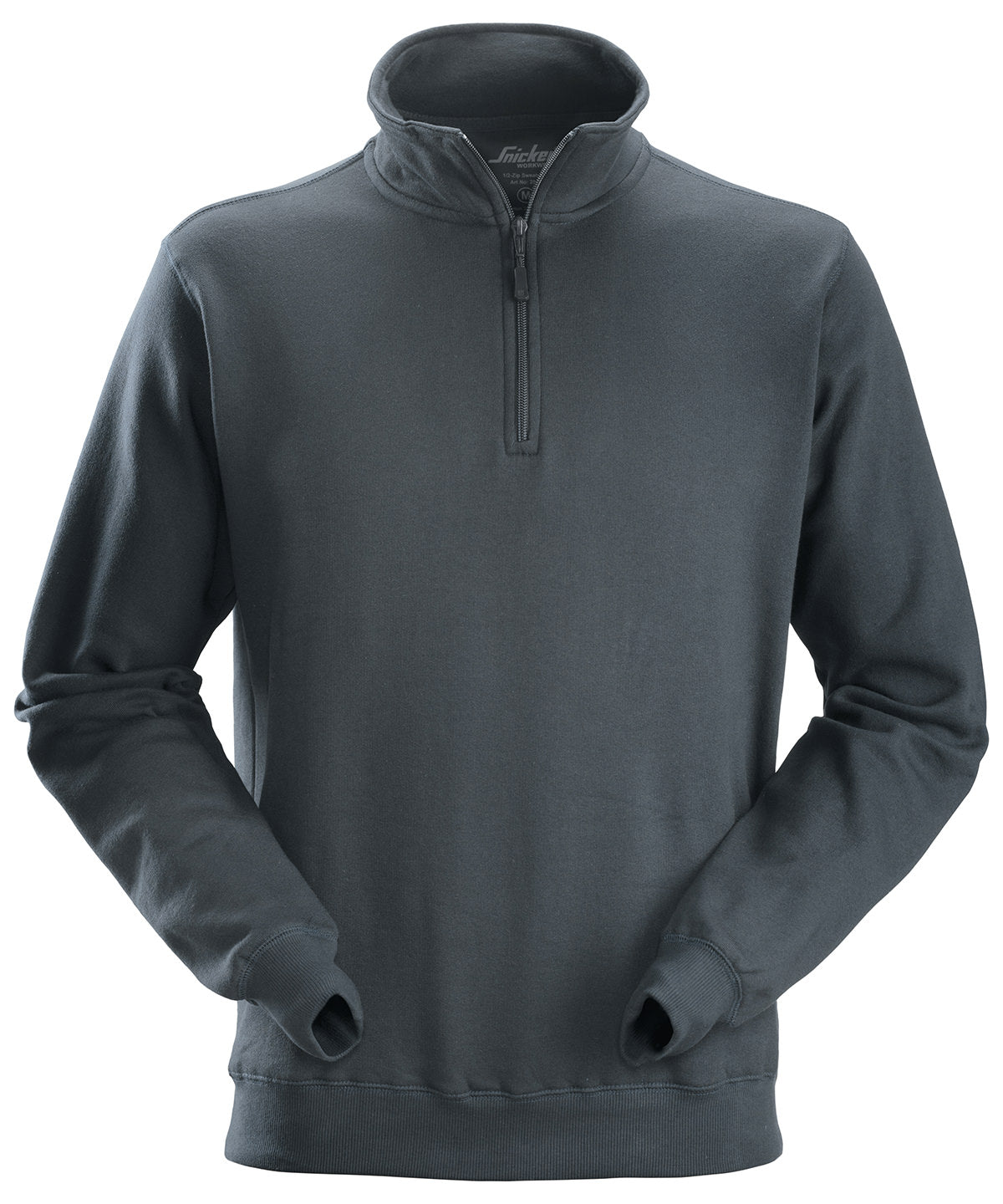 1/2 zip sweatshirt (2818) | Steel Grey