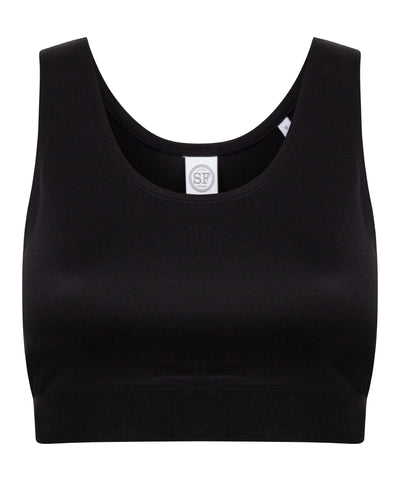 Womens fashion crop top | black/black
