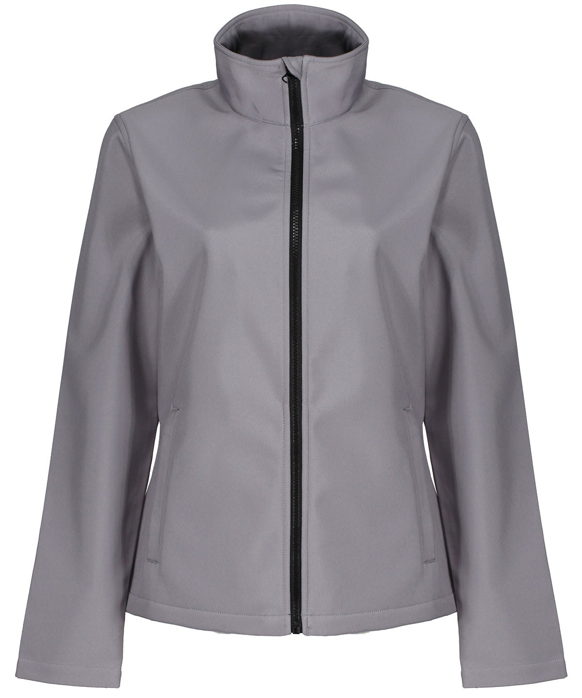 Womens Ablaze printable softshell | rock grey