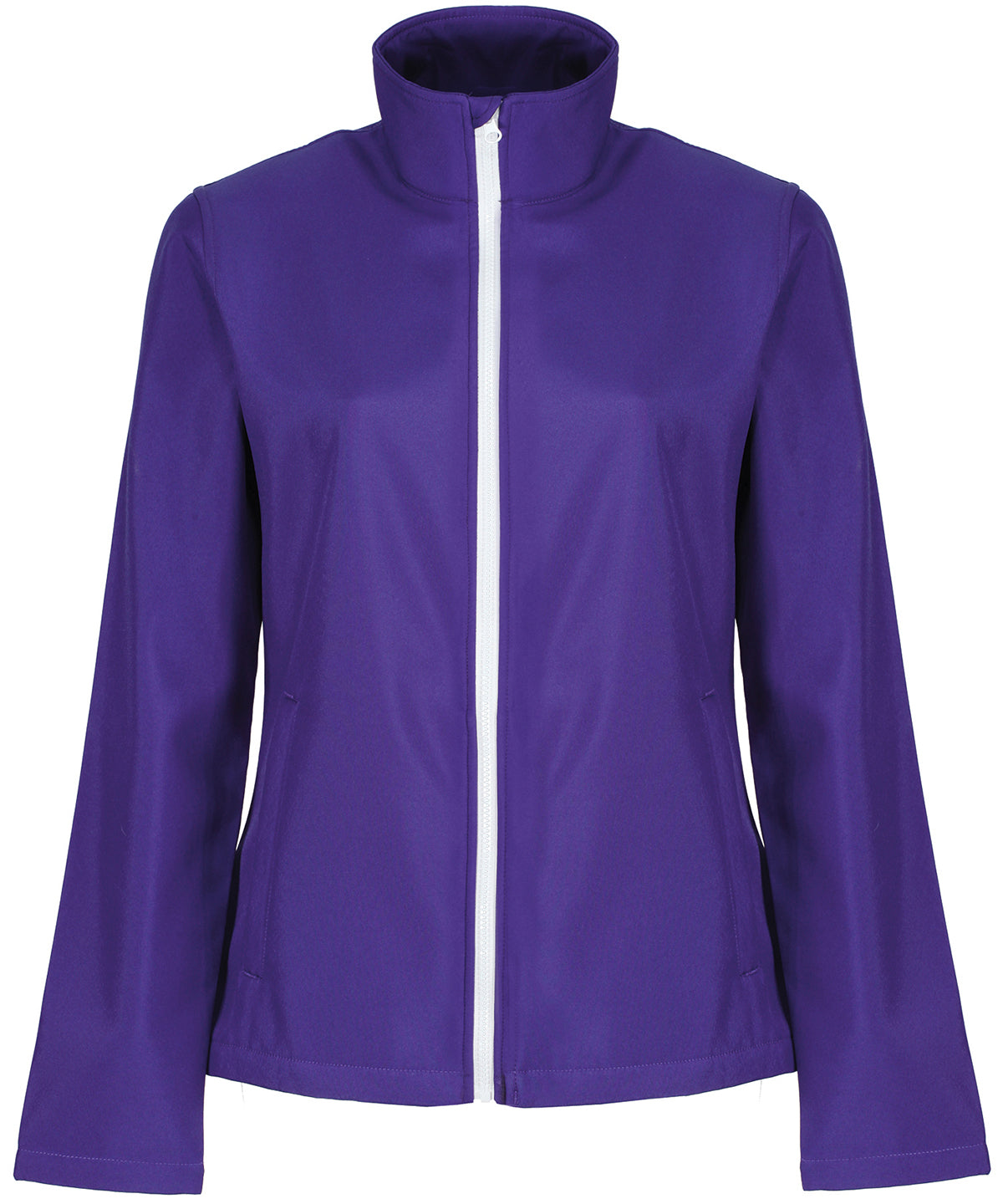 Womens Ablaze printable softshell | vibrant purple