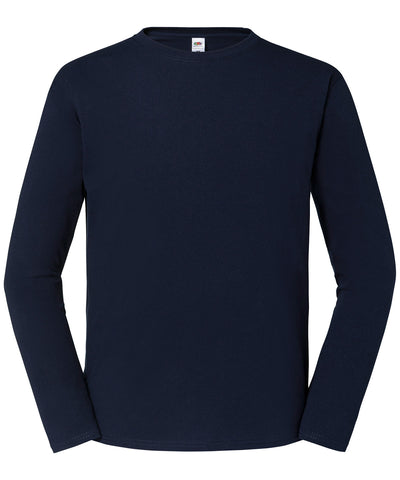 Iconic 195 ringspun premium long sleeve T | deep navy