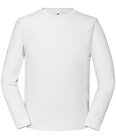 Iconic 195 ringspun premium long sleeve T | white