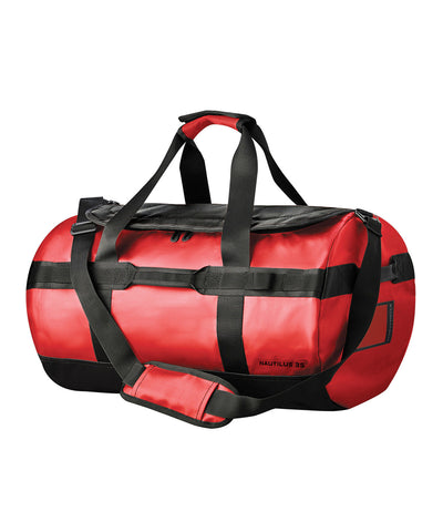 Nautilus waterproof 35 litre duffle | bold red