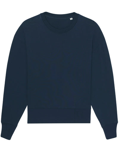 Radder oversized brushed crewneck (STSU857) | french navy