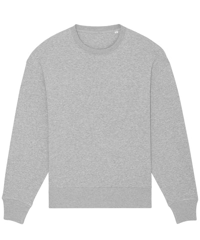 Radder oversized brushed crewneck (STSU857) | heather grey