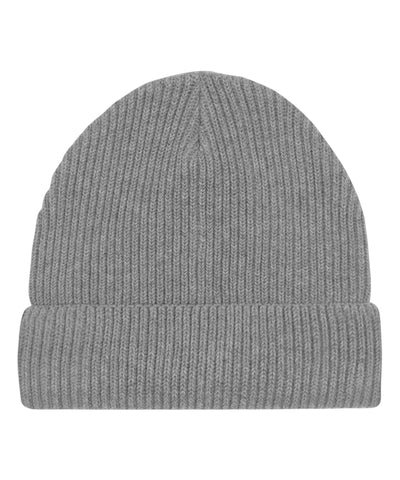 Fisherman beanie in unisex fit (STAU771) | mid heather grey