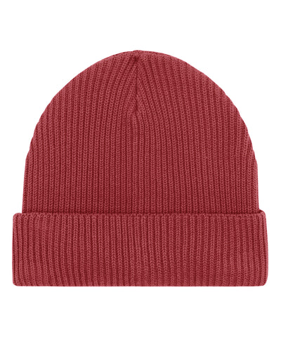Fisherman beanie in unisex fit (STAU771) | red earth