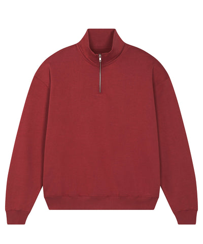 Unisex Miller dry 1/4 zip sweatshirt (STSU795) | red earth