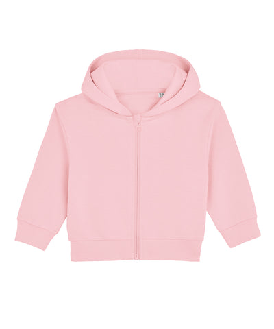 Baby Connector hoodie zip-through sweatshirt (STSB105) | cotton pink