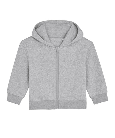 Baby Connector hoodie zip-through sweatshirt (STSB105) | heather grey