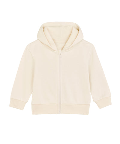 Baby Connector hoodie zip-through sweatshirt (STSB105) | natural raw