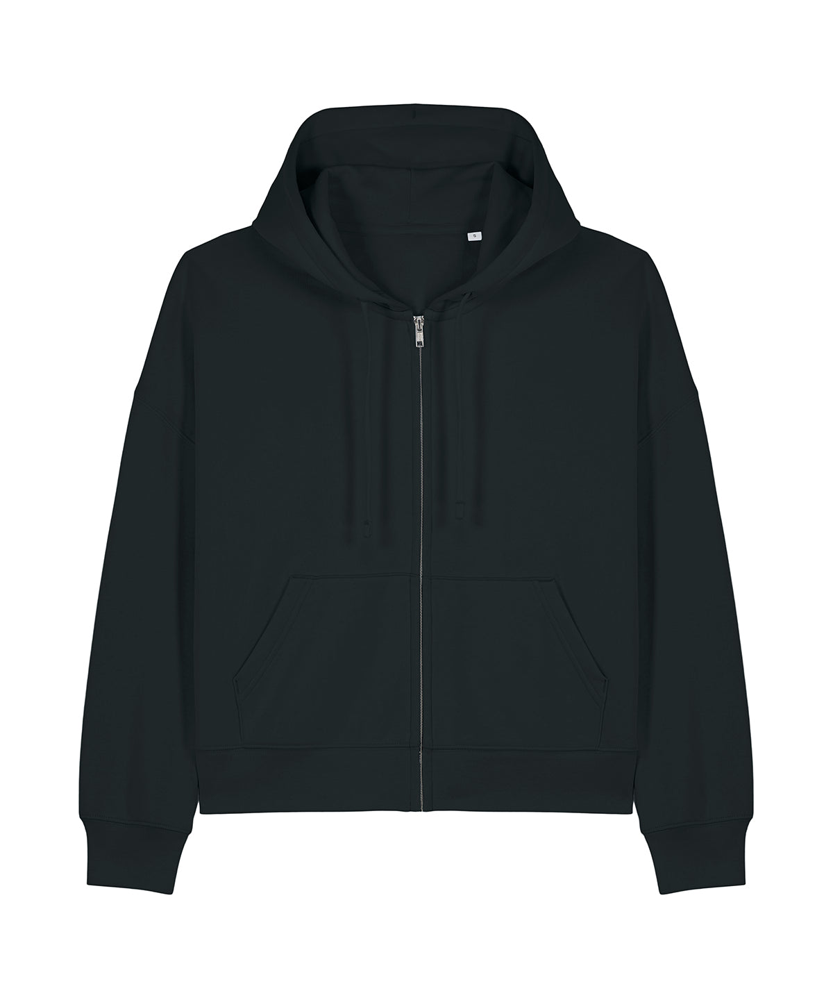 Womens black zip up sweatshirt hotsell