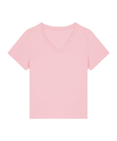 Womens Stella Isla v-neck t-shirt (STTW176) | cotton pink