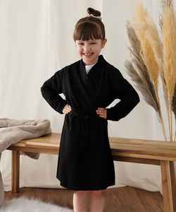 Kids robe | black
