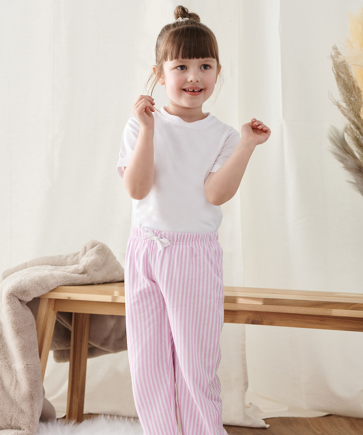 Kids long pyjamas | white/navy