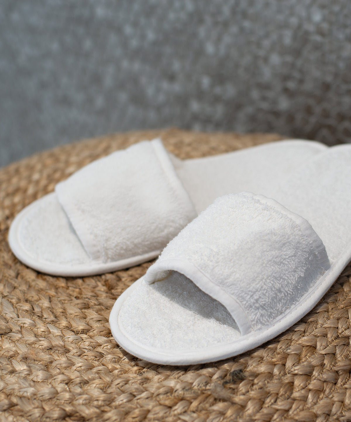 Classic terry slippers (open-toe) | white
