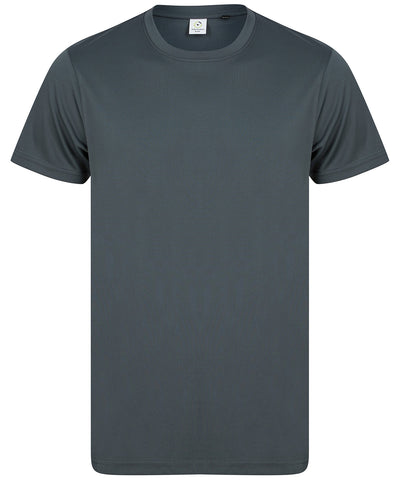 Recycled performance T | charcoal