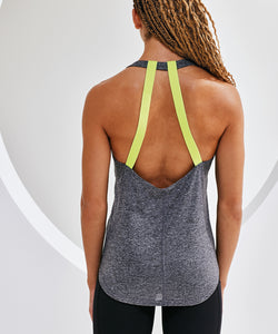 Womens TriDri® double strap back vest | black