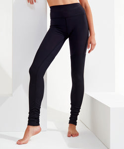 Womens TriDri® yoga leggings | black/charcoal