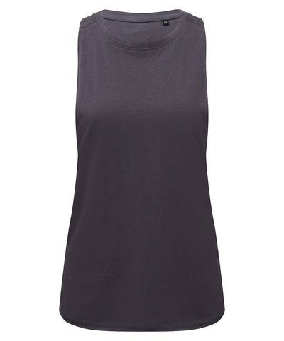 Womens TriDri® organic tank top | charcoal