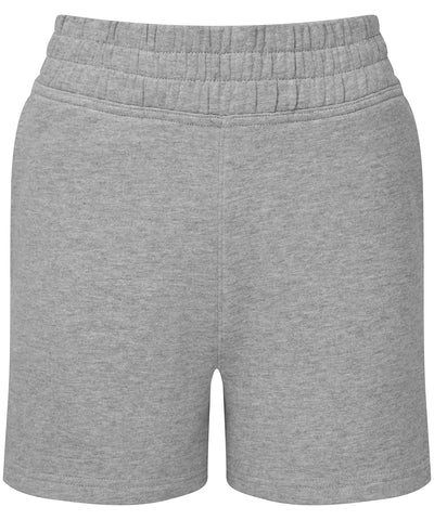 Womens TriDri® jogger shorts | heather grey