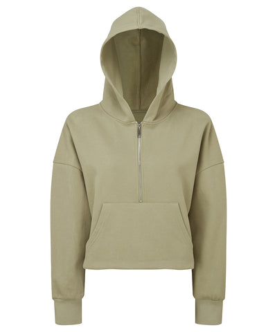 Womens TriDri® 1/2 zip hoodie | sage green