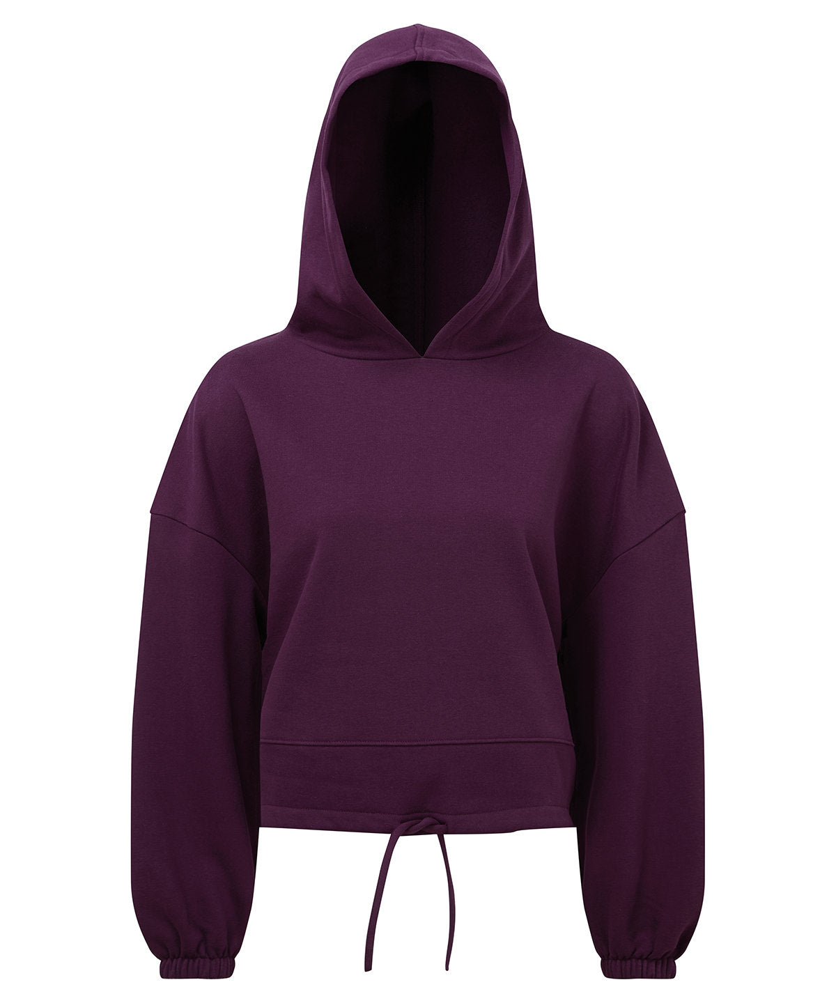 Womens TriDri® cropped oversize hoodie | mulberry