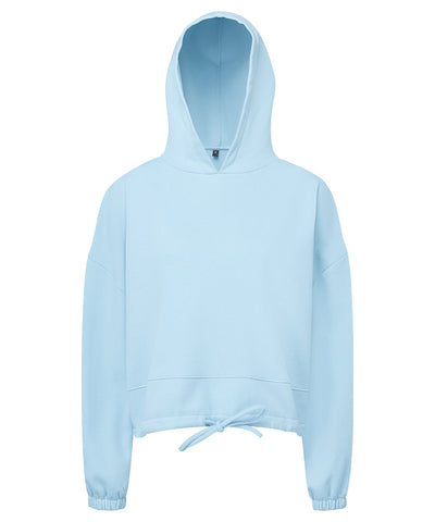 Womens TriDri® cropped oversize hoodie | sky blue