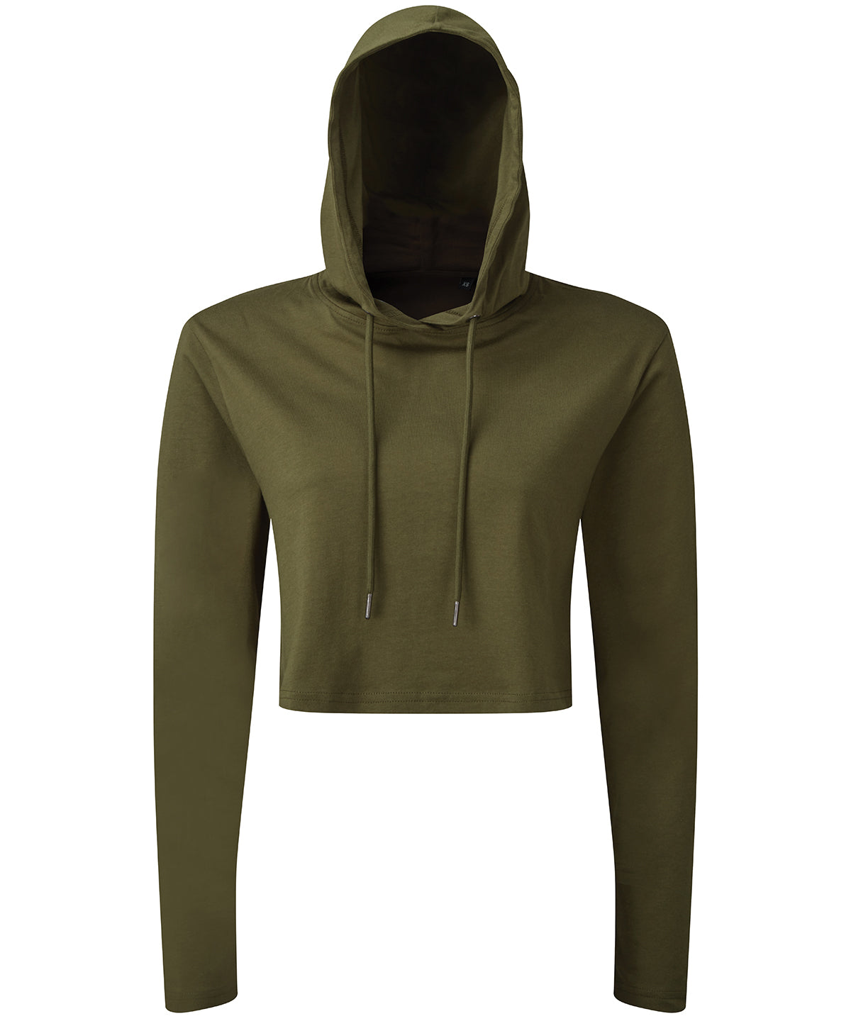 Womens TriDri® cropped hooded long sleeve t-shirt | olive