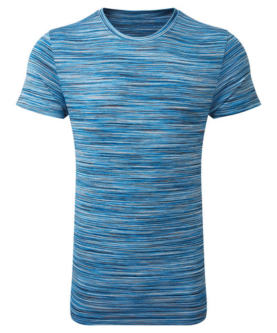 TriDri® space dye performance t-shirt | blue/white