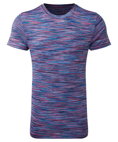 TriDri® space dye performance t-shirt | pink/blue