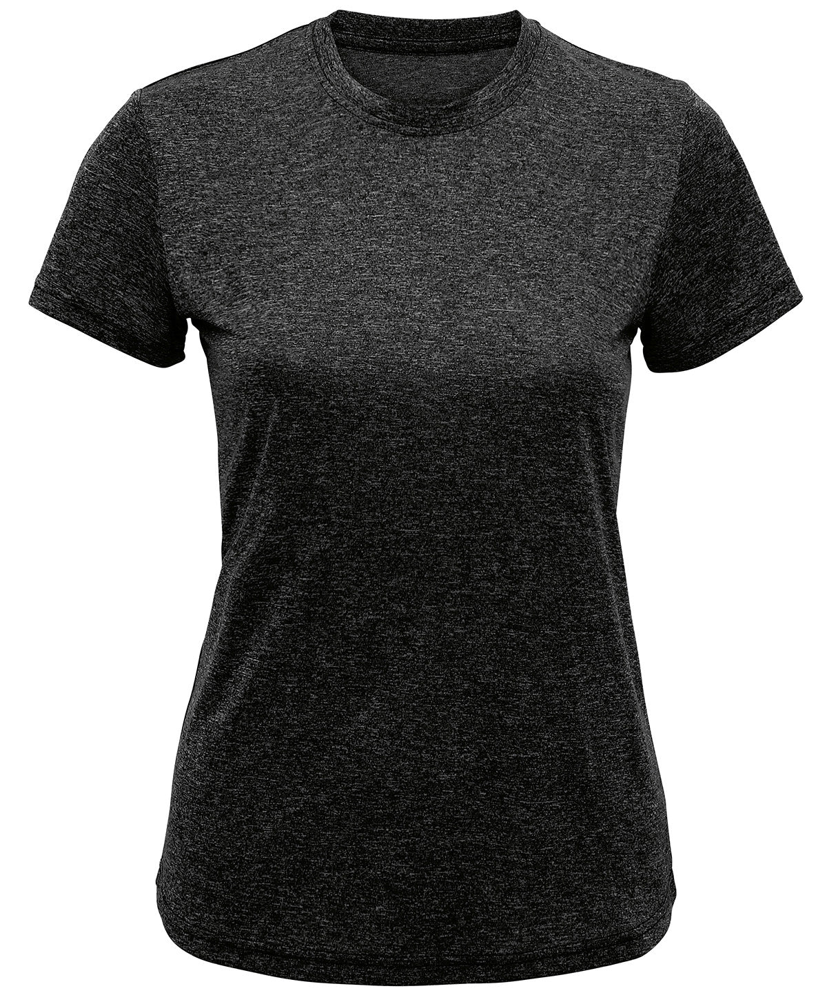 Womens TriDri® recycled performance t-shirt | black melange