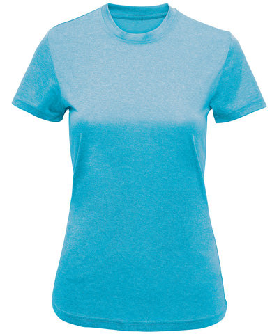 Womens TriDri® recycled performance t-shirt | turquoise melange