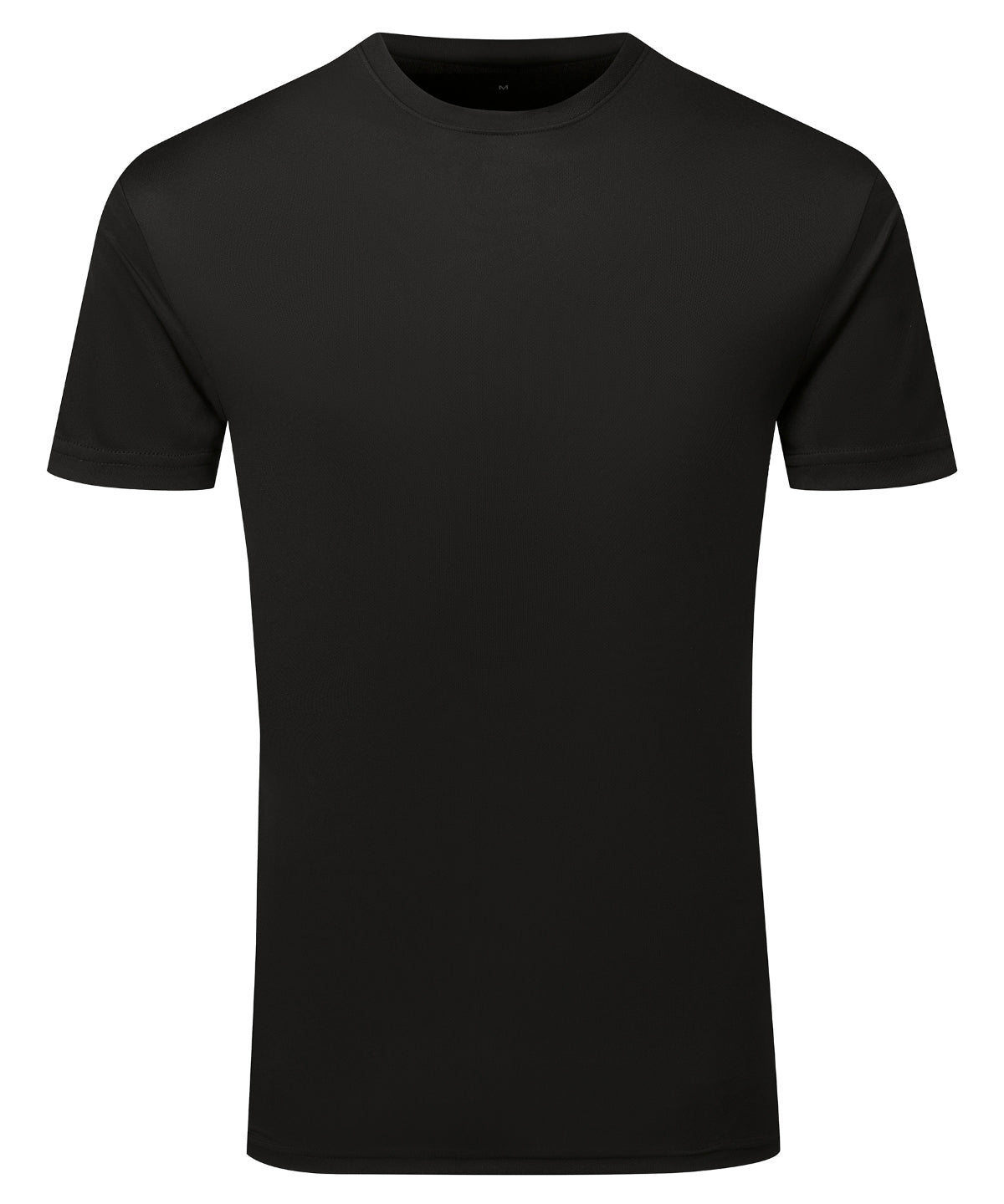 TriDri® Cationic recycled textured tee | black