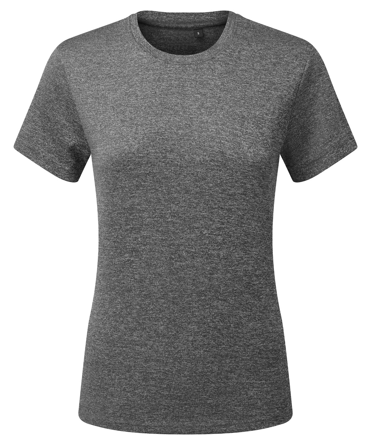 Womens TriDri® cationic recycled textured tee | black melange