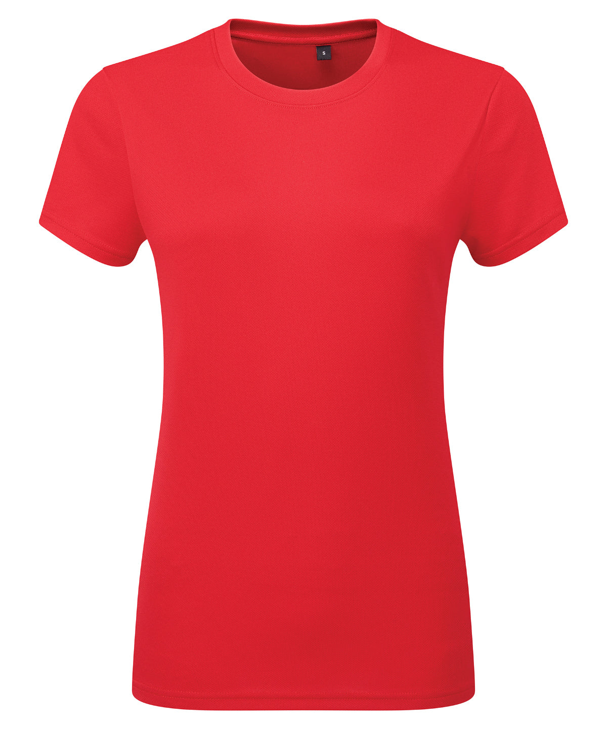 Womens TriDri® cationic recycled textured tee | fire red